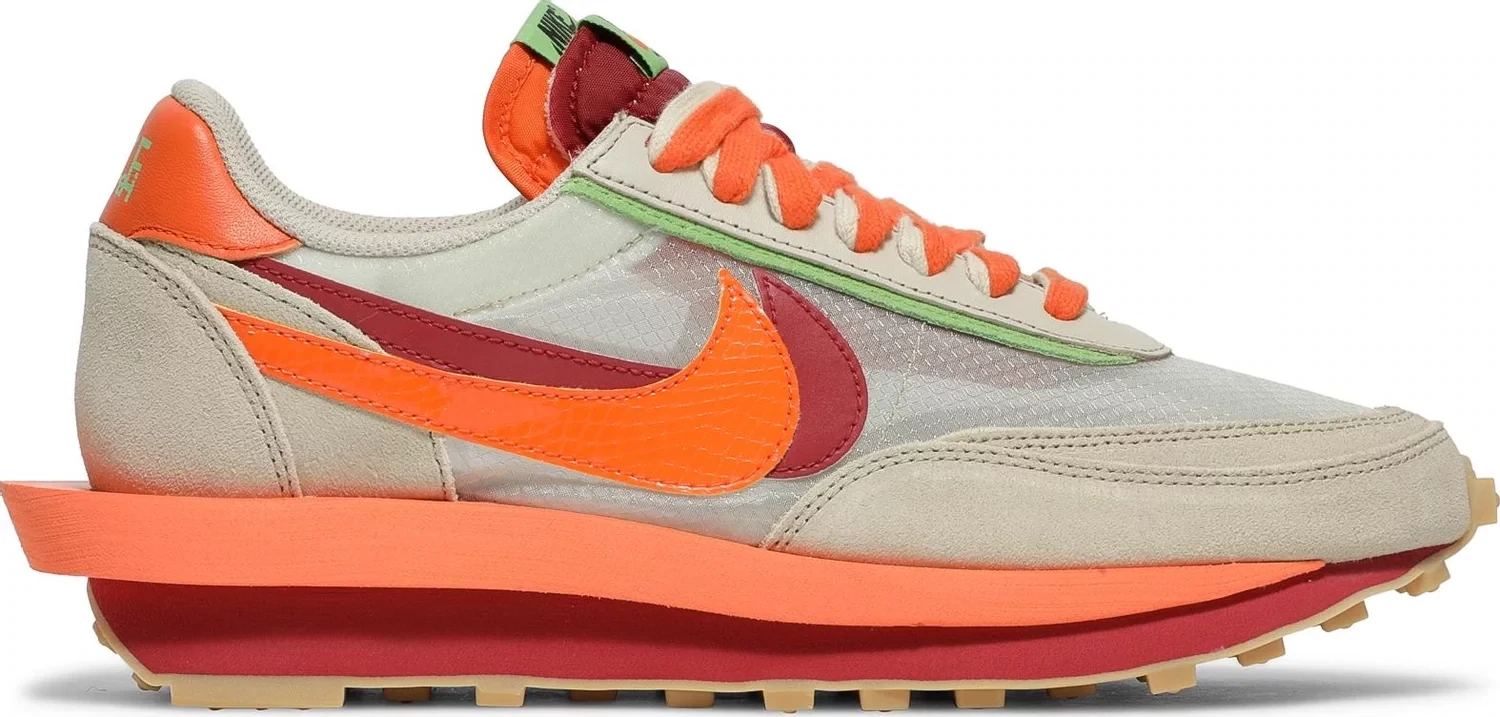 NIKE LD WAFFLE SACAI CLOT NET ORANGE BLAZE