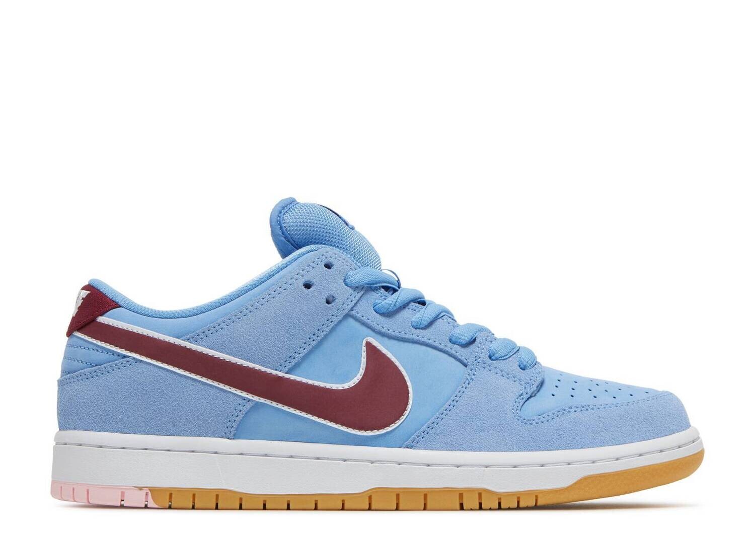 NIKE SB DUNK LOW VALOR BLUE TEAM MAROON