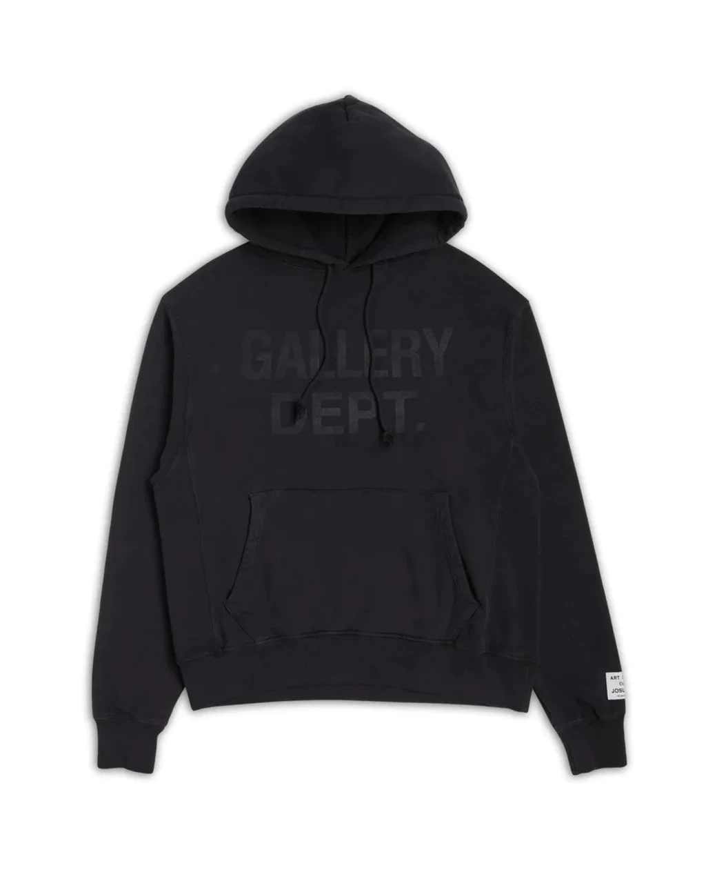 GALLERY DEPT BLACK CENTER LOGO HOODIE