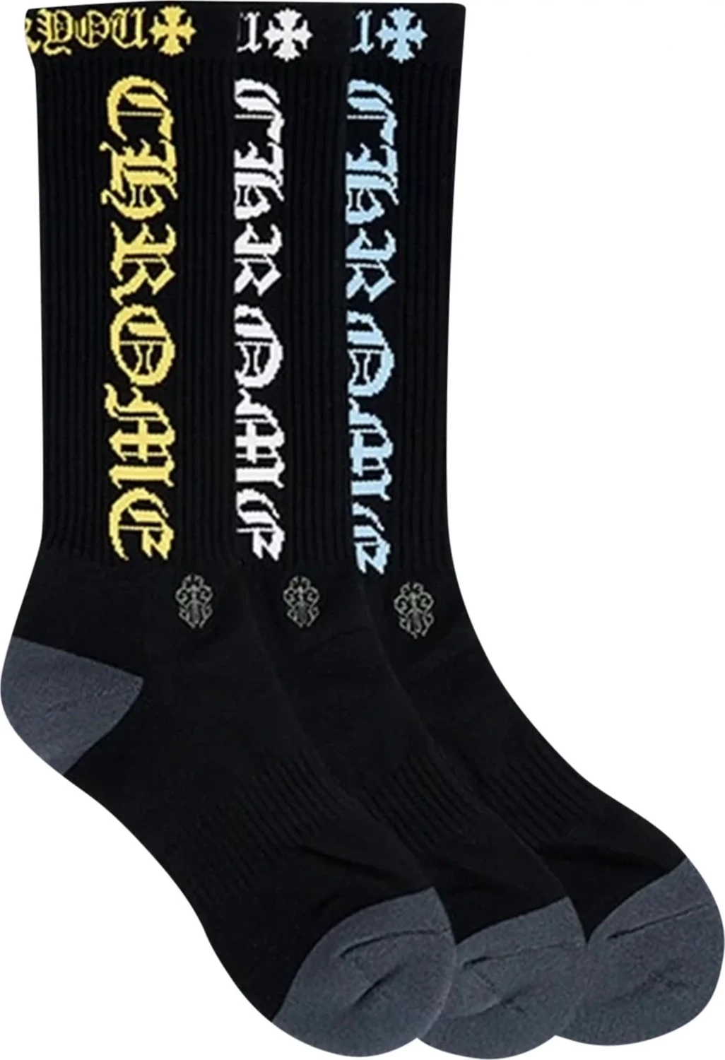 CHROME HEARTS 3 PACK CH SOCKS