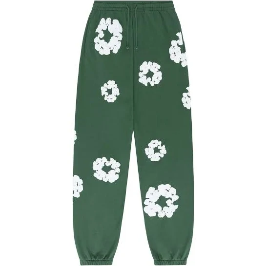 DENIM TEARS THE COTTON WREATH SWEATPANTS GREEN