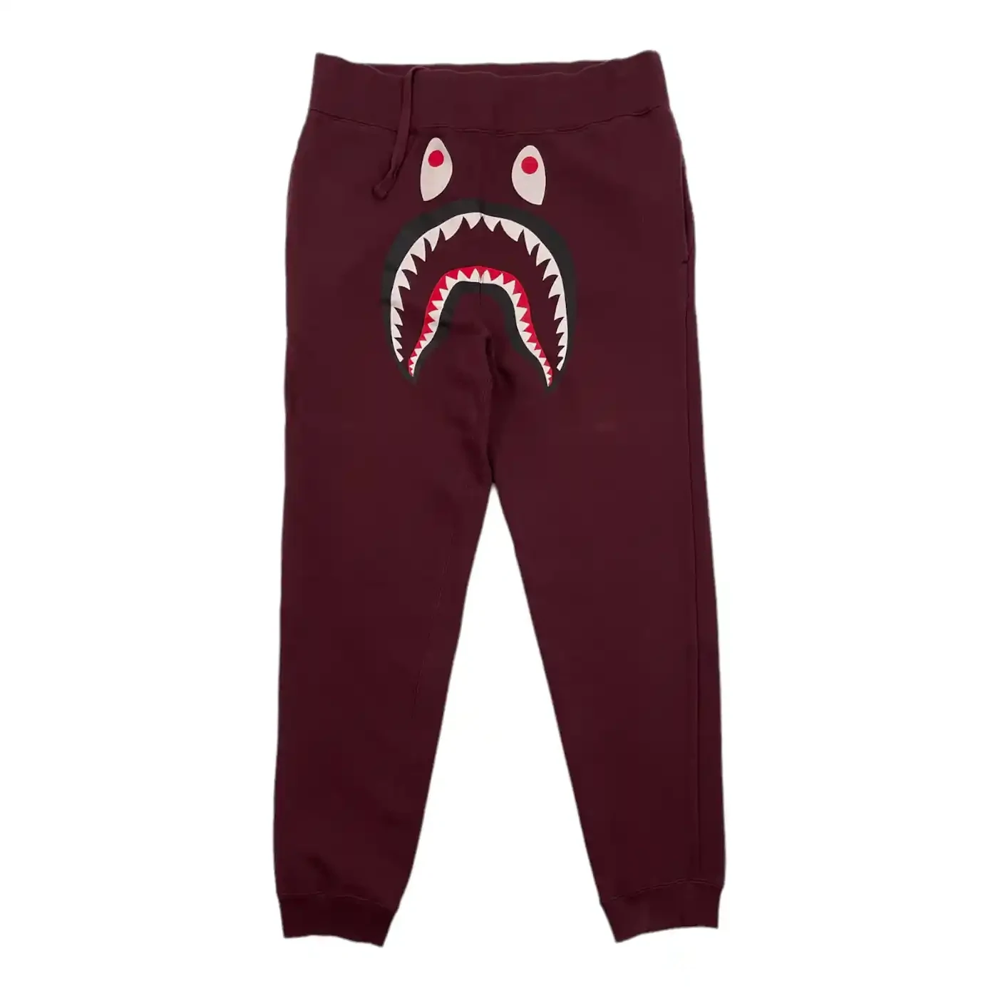 BAPE SHARK BURGUNDY SWEATS