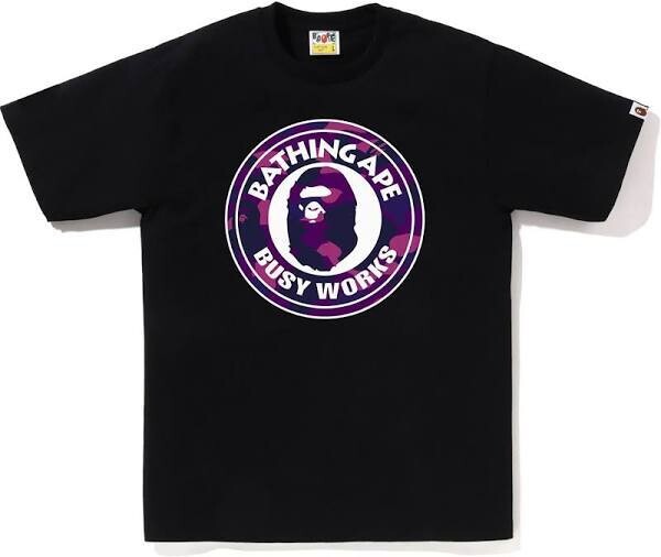 BAPE COLOR CAMO BUSY WORKS BLACK/PURPLE