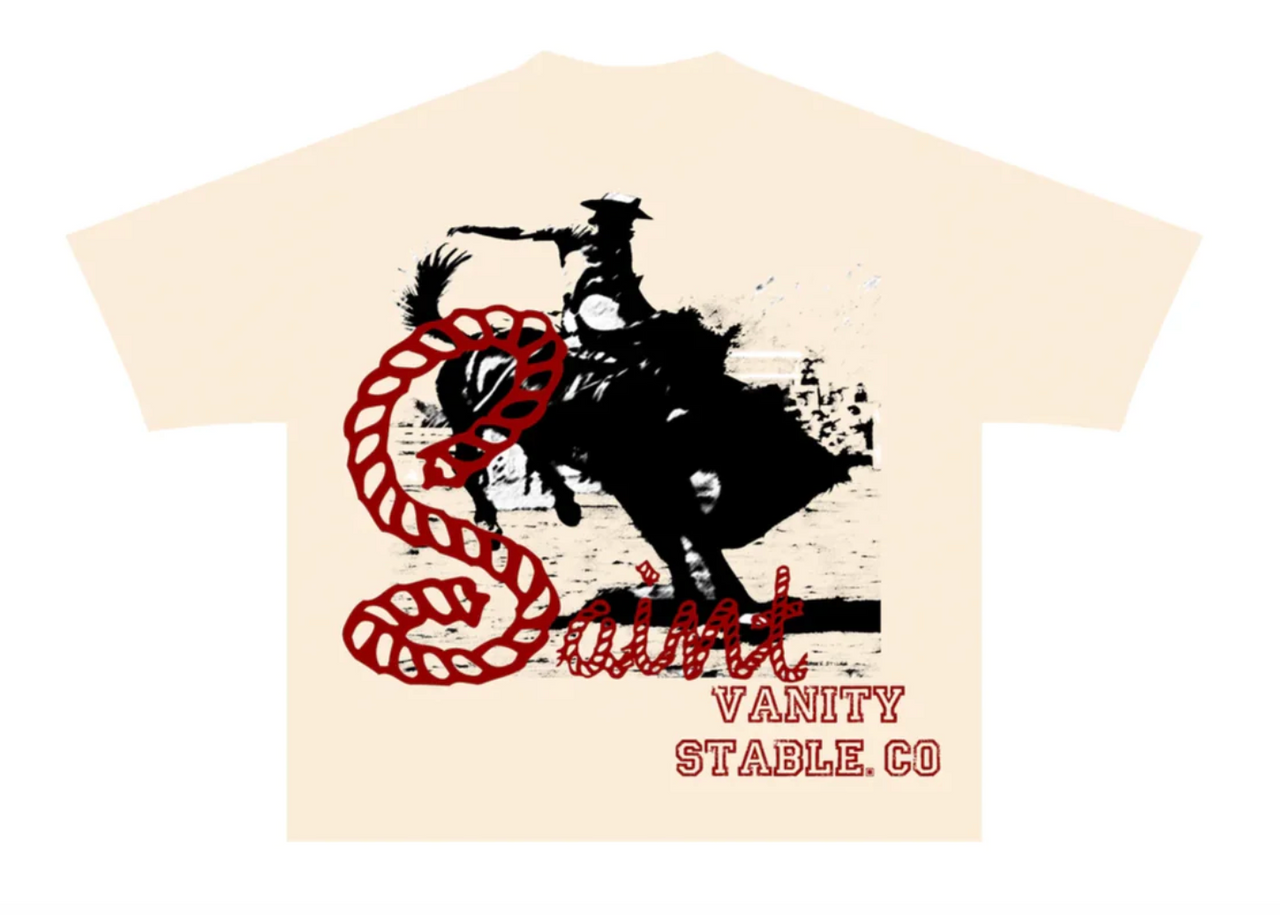 SAINT VANITY STABLE TEE CREAM