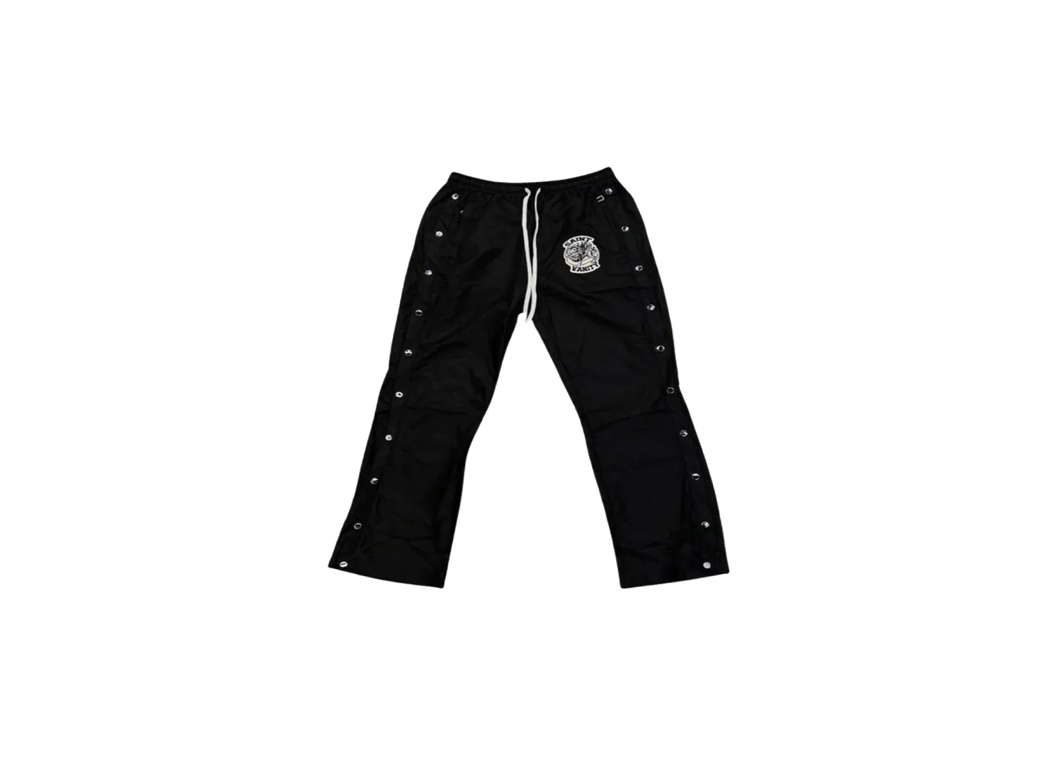 SAINT VANITY  NYLON TRACK PANTS BLACK