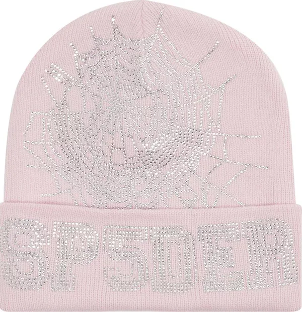 SP5DER WEB BEANIE PINK O/S