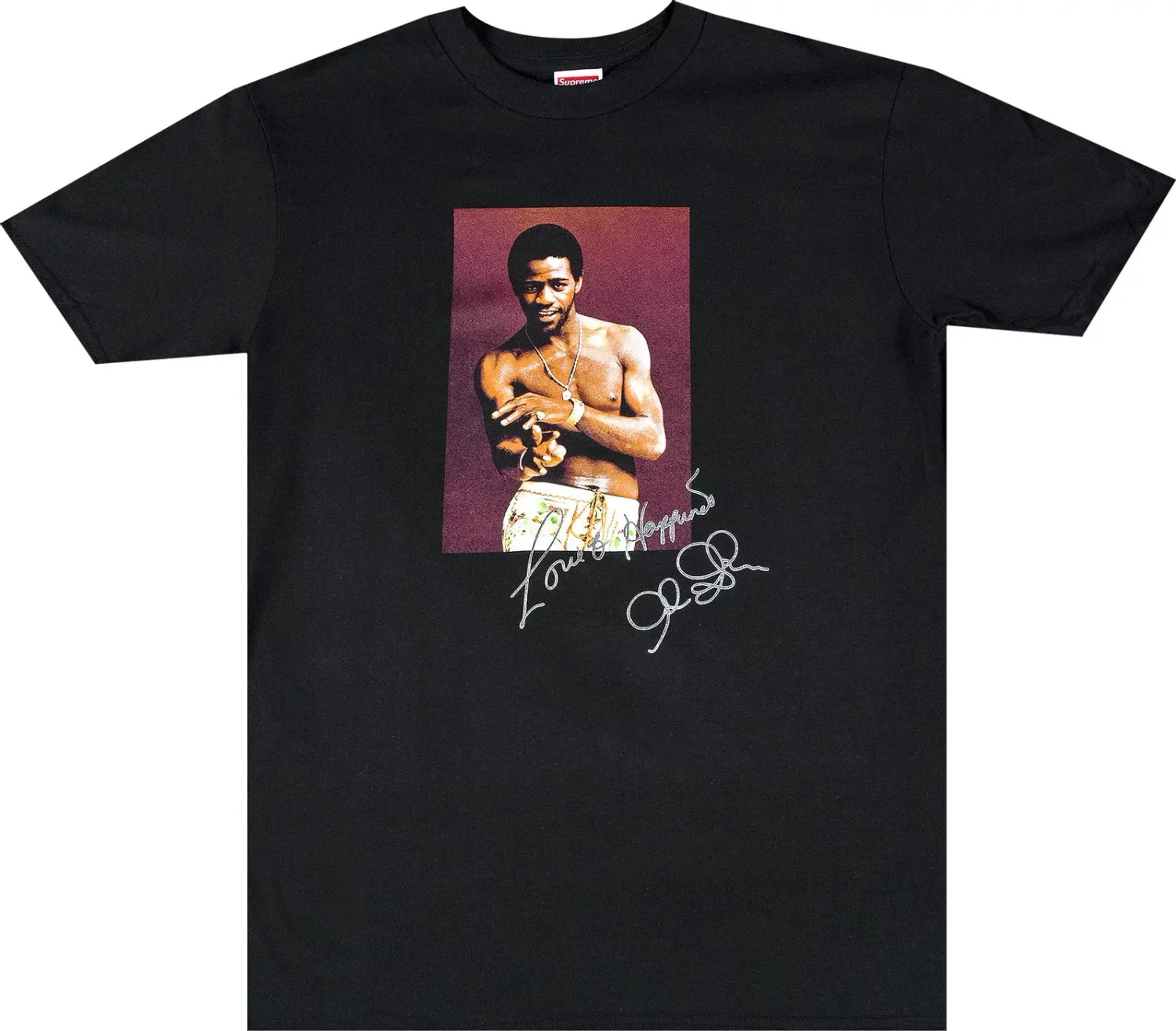 SUPREME AL GREEN BLACK TEE