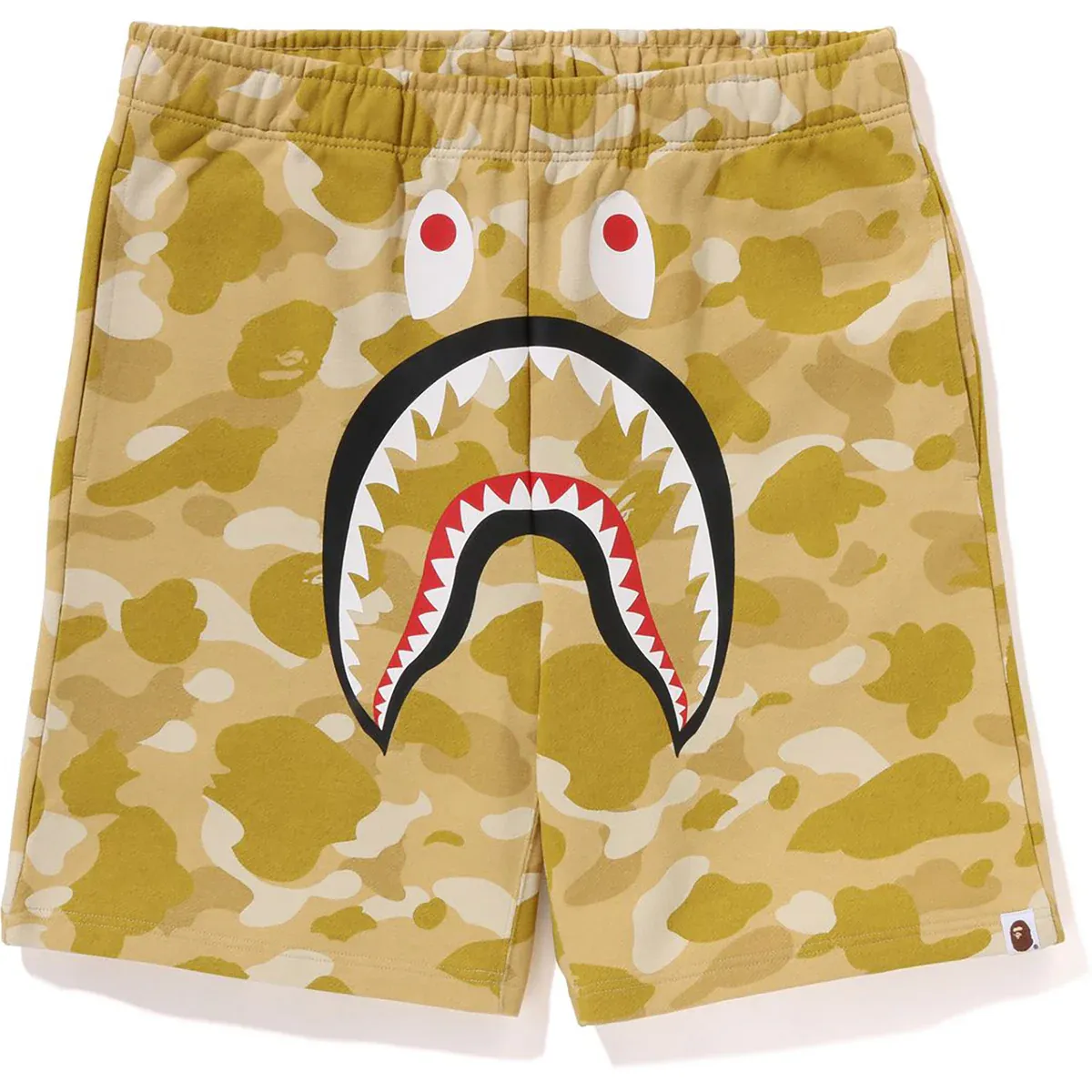 BAPE COLOR CAMO SWEAT SHORT YELLOW