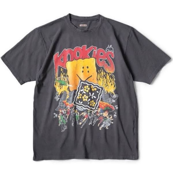 KAPITAL JERSEY CREW T BUSTER PECKISH BOWY/INK BLACK