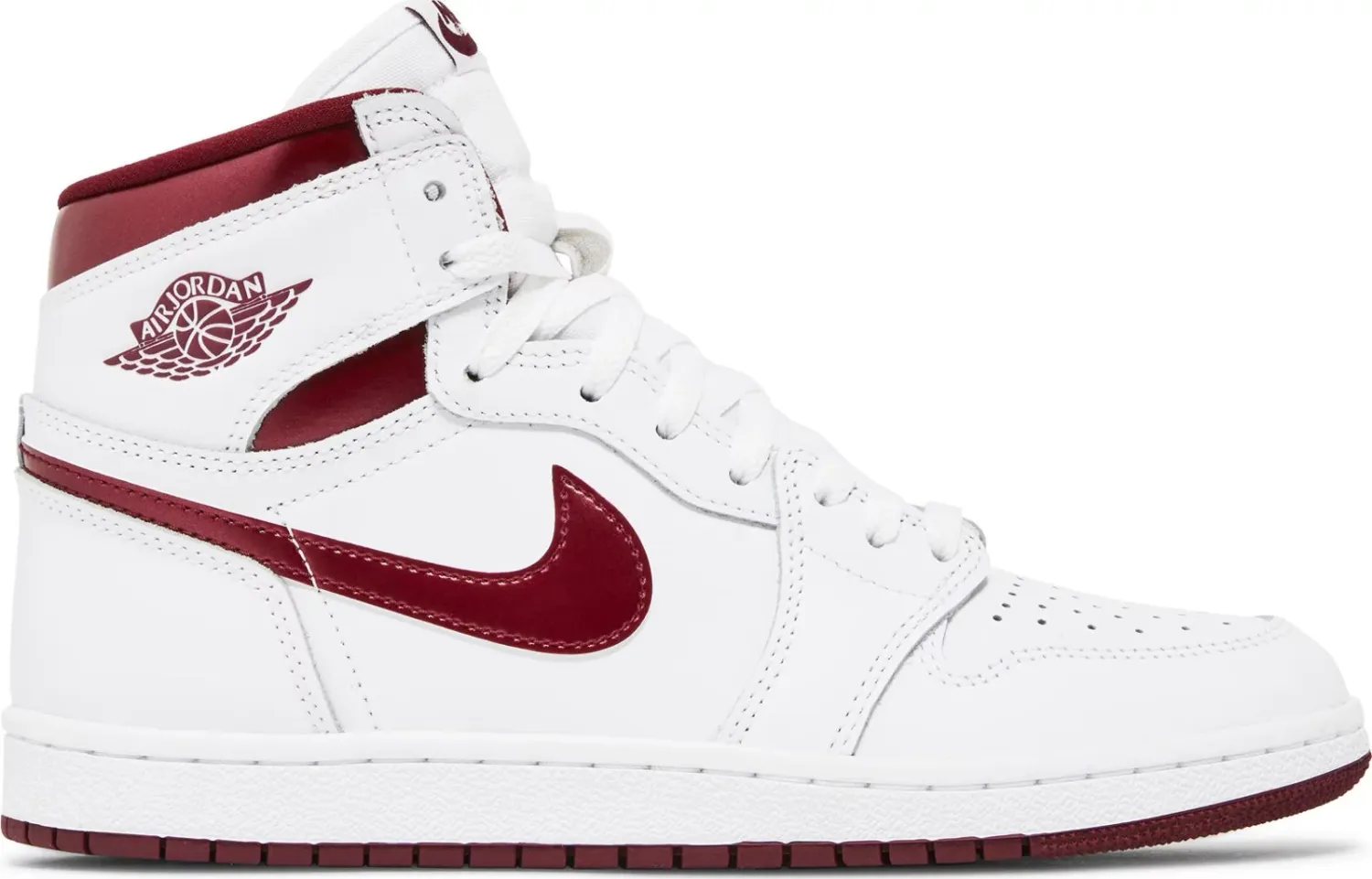 AJ 1 HIGH OG 85&#39; METALLIC BURGUNDY