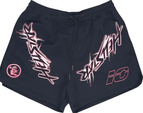 HELLSTAR WAX NYLON ATHLETICS SHORTS
