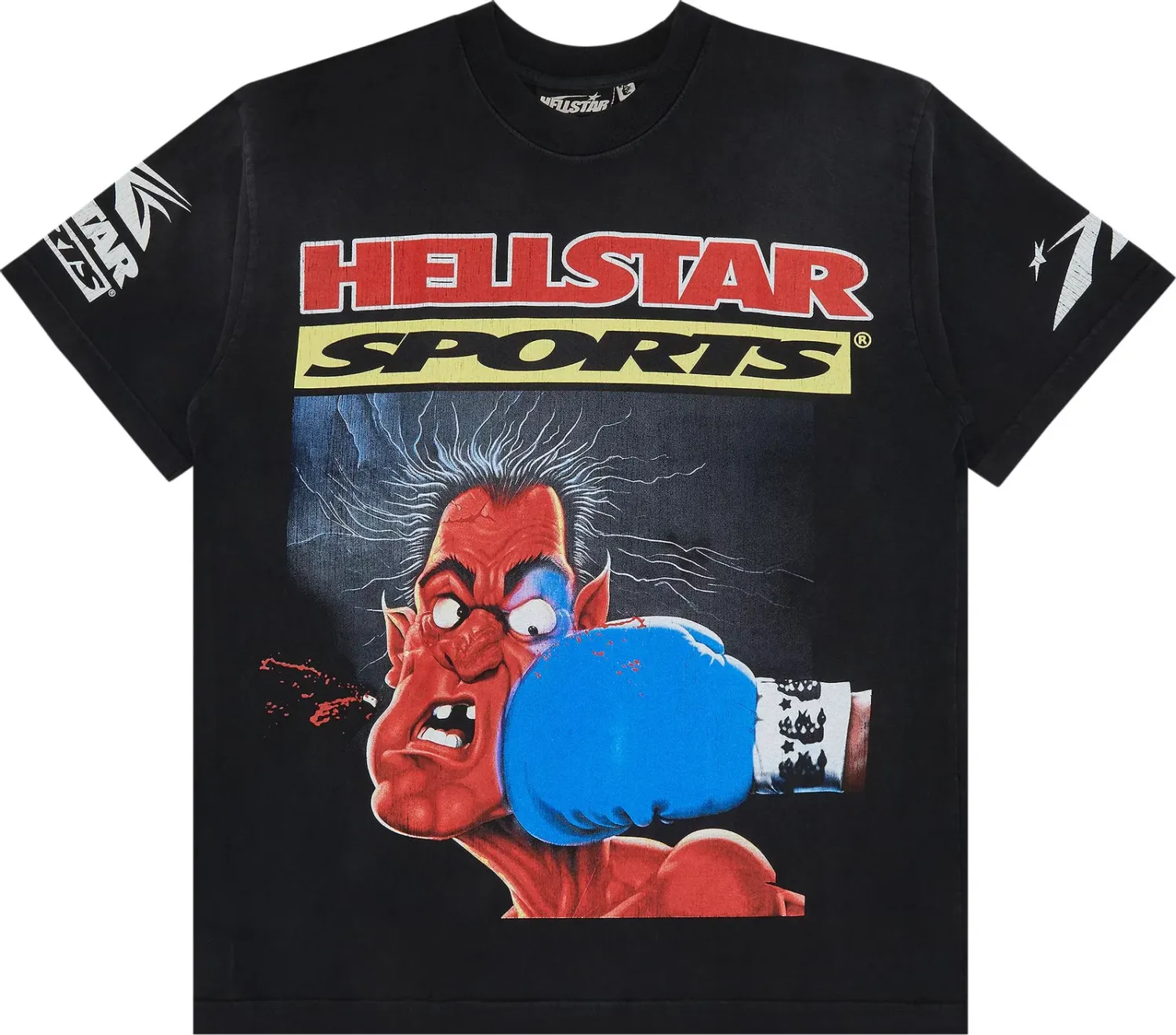 HELLSTAR KNOCK OUT BLACK TEE