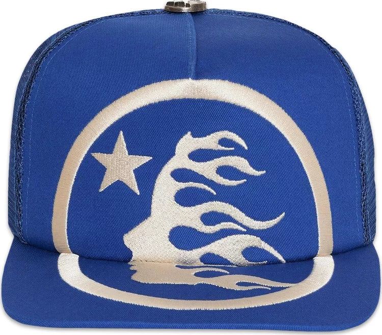 HELLSTAR BLUE BIG LOGO TRUCKER