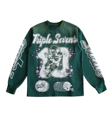 TRIPLE SEVEN ALL STAR LONG SLEEVE TEE GREEN