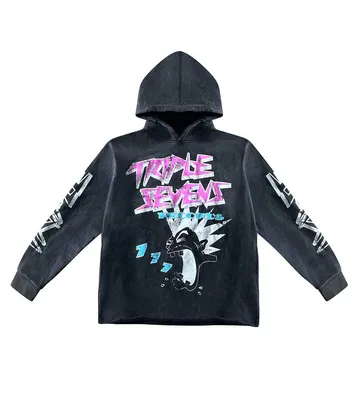 TRIPLE SEVEN ROCKSTAR HOODIE BLACK