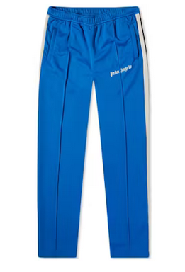 PALM ANGELS BLUE/OFF WHITE TRACK PANT