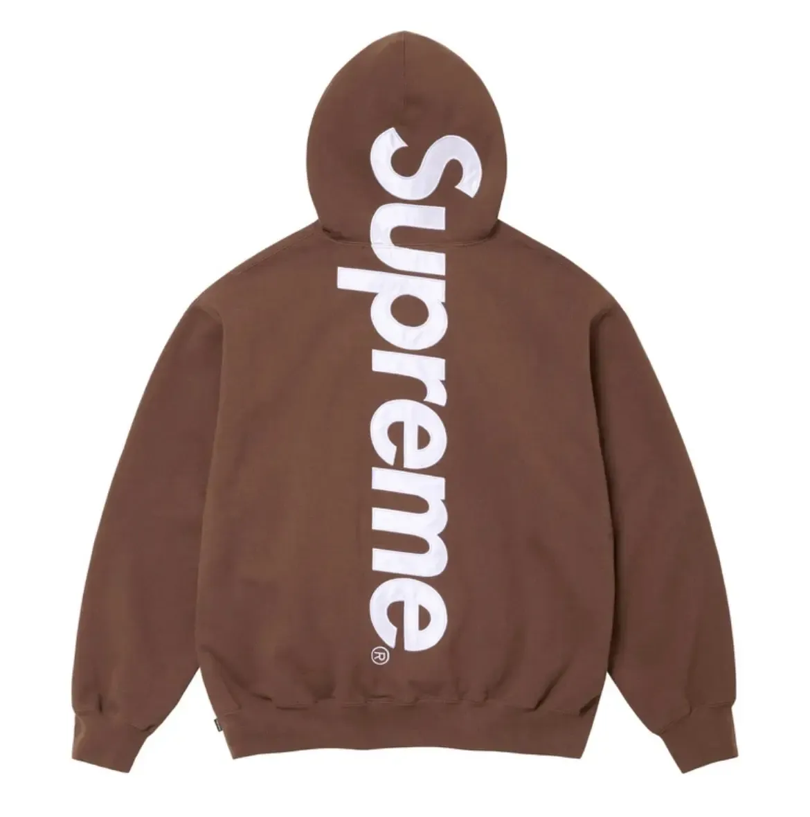 SUPREME BROWN APPLIQUE HOODIE