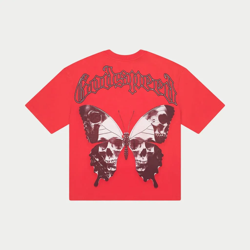 GODSPEED RED BUTTERFLY EFFECT TEE