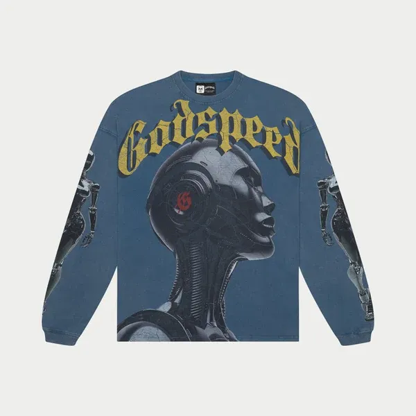 GODSPEED ALEXA TRUE BLUE WASH LS TEE