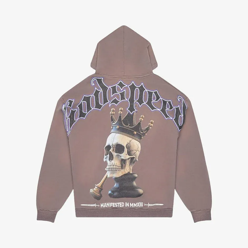 GODSPEED GREY KING 4 EVER HOODIE