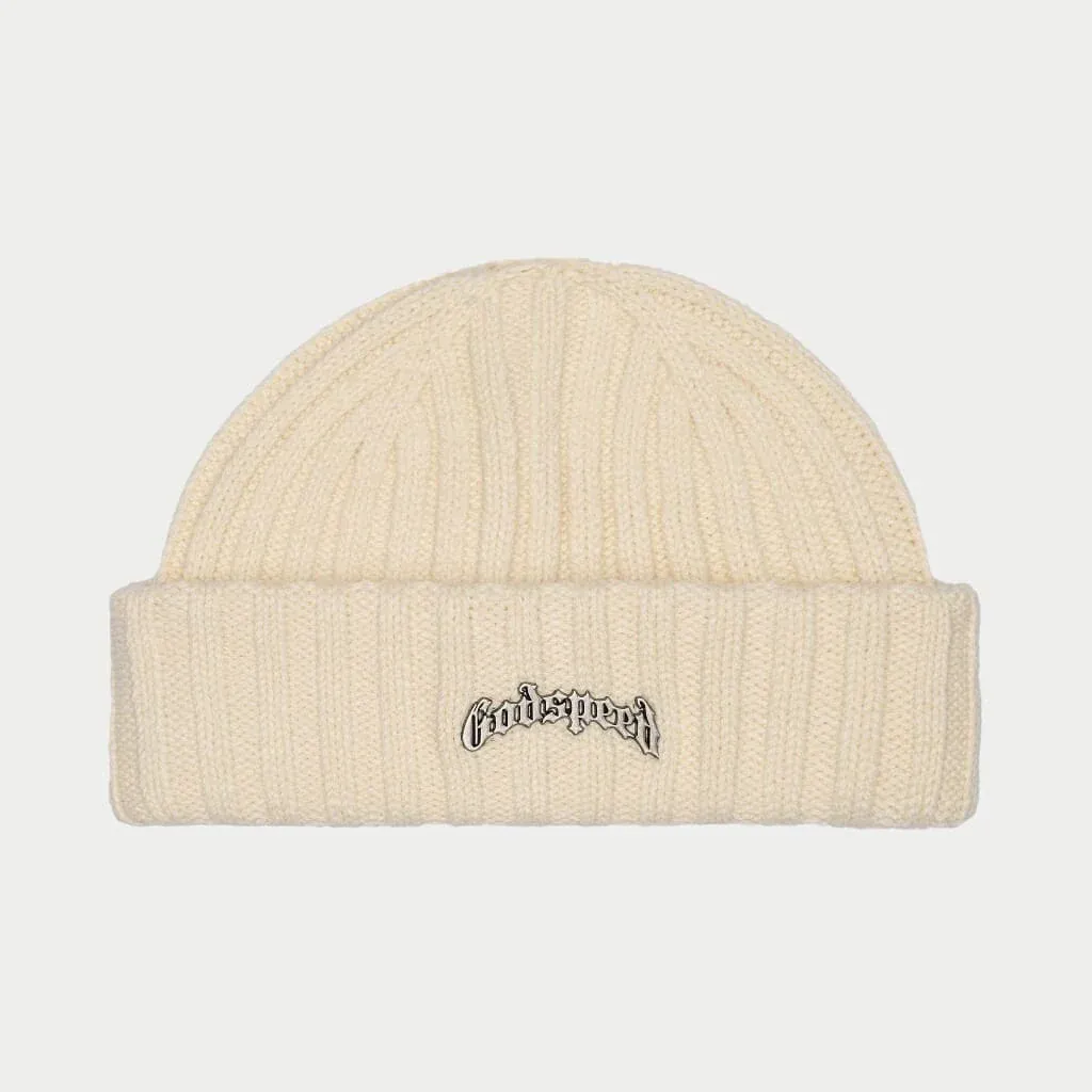 GODSPEED CREAM OG LOGO EMBLEM BEANIE