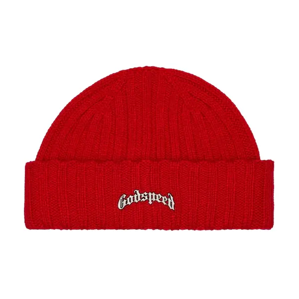 GODSPEED RED OG LOGO EMBLEM BEANIE