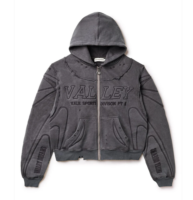 VALE BLACK ARMOR ZIP SWEATSUIT