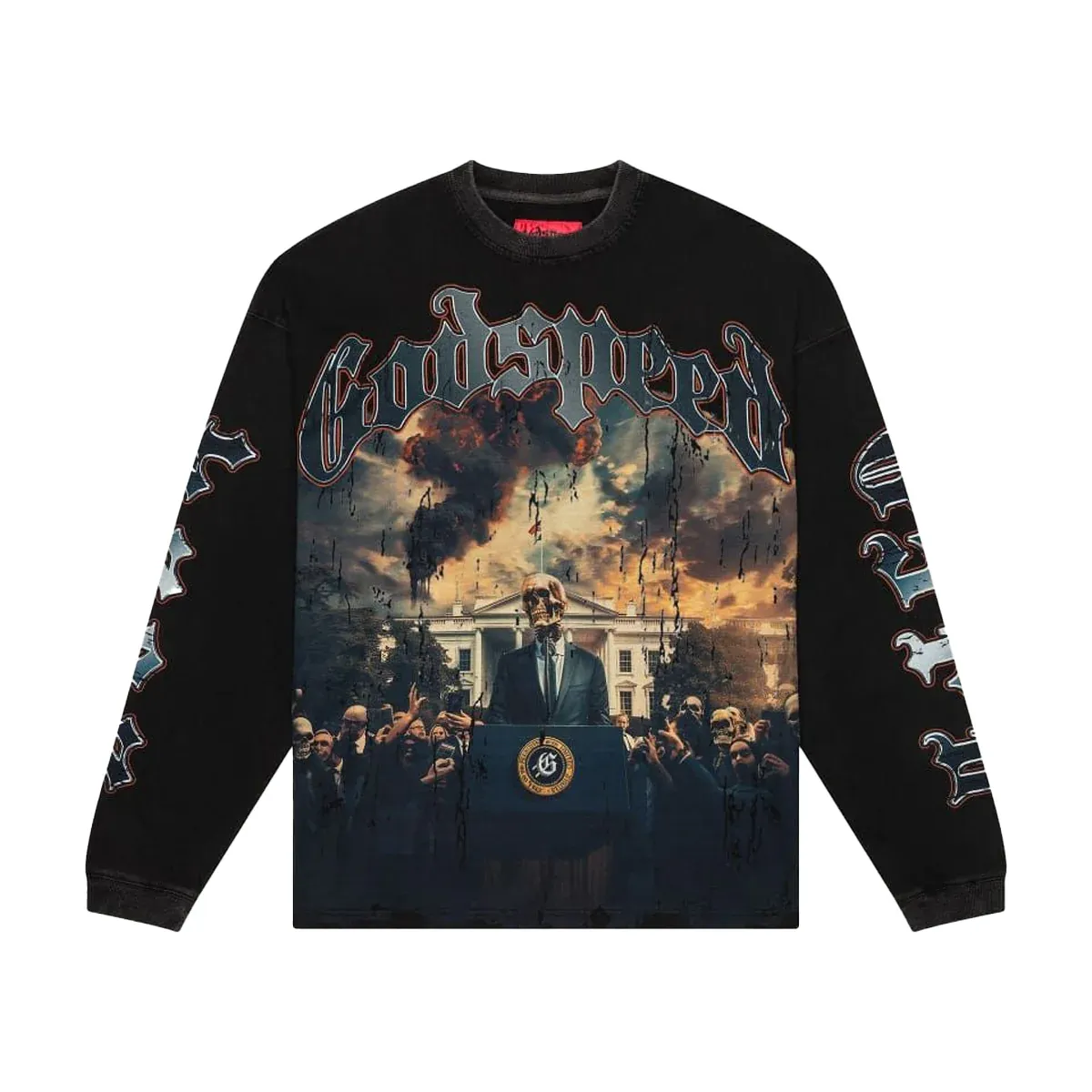 GODSPEED BLACK WASH V.O.D 2024 L/S TEE