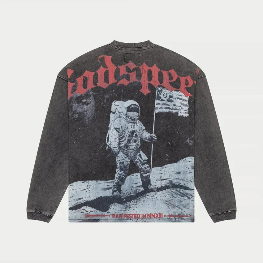 GODSPEED GREY WASH APOLLO 11 L/S TEE