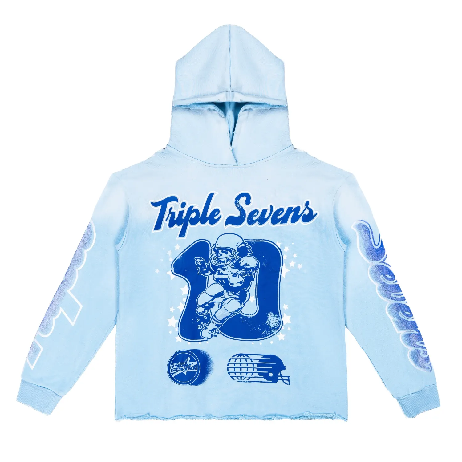 TRIPLE SEVENS ALL STAR FOOTBALL BLUE HOODIE
