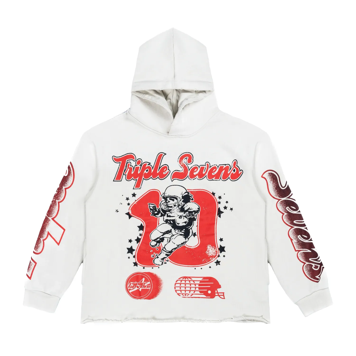 TRIPLE SEVENS ALL STAR FOOTBALL GREY HOODIE