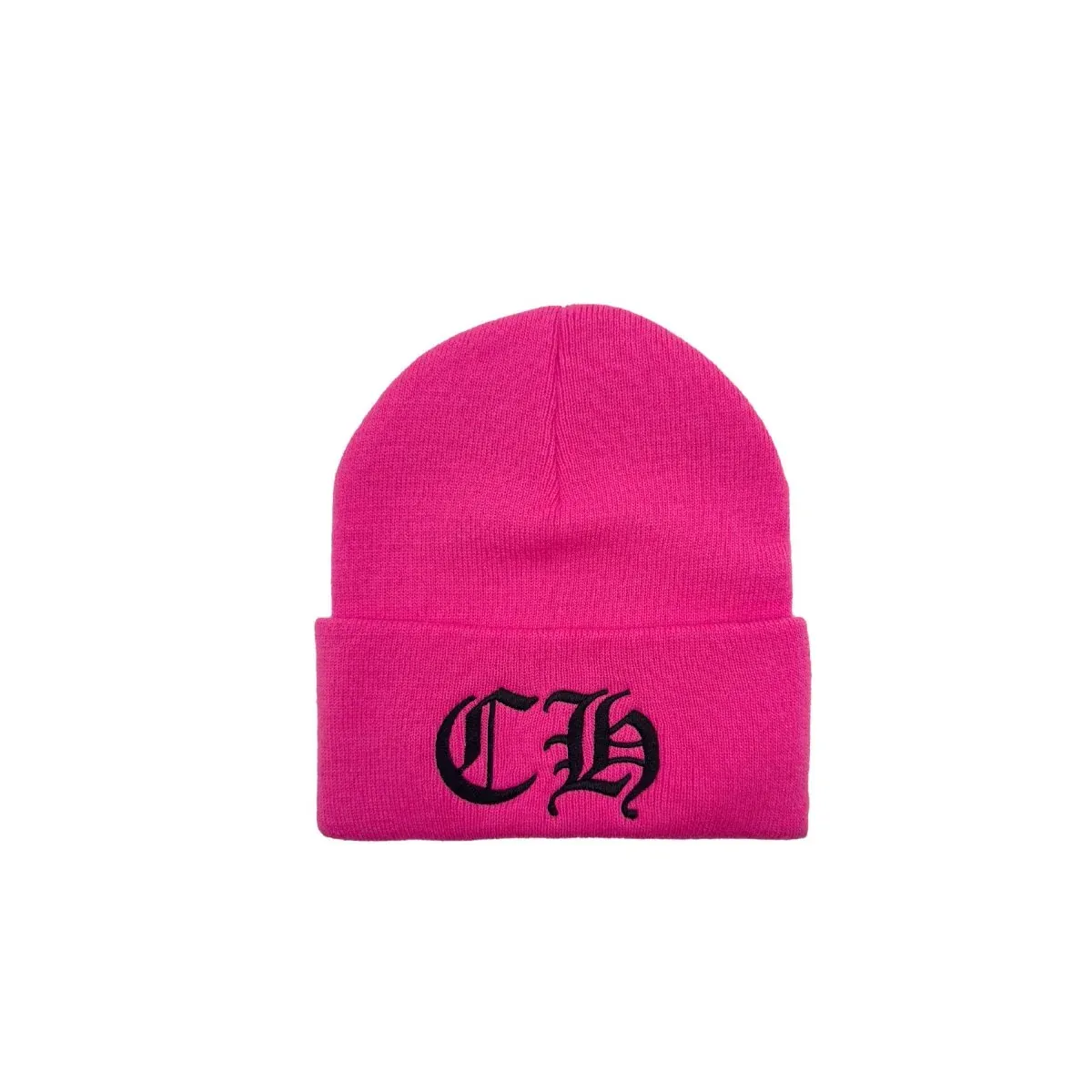 CHROME HEARTS C.H PINK BEANIE