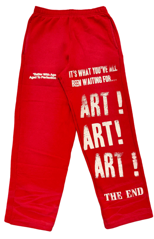 BETTER WITH AGE SUPERFICIAL RED SWEATPANTS