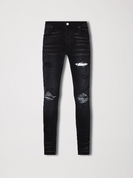 AMIRI MARBLE MX1 AGED BLACK JEANS