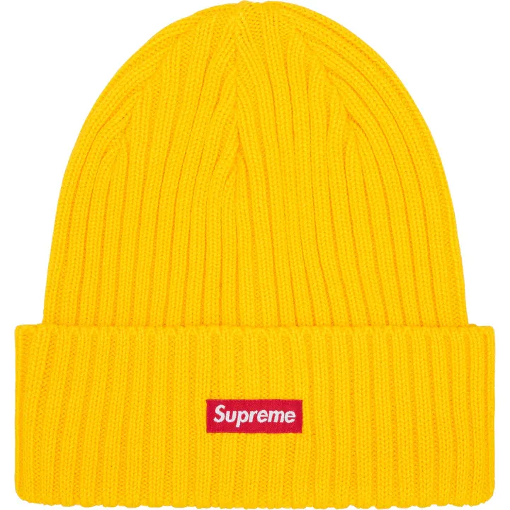 SUPREME OVERDYED BEANIE YELLOW
