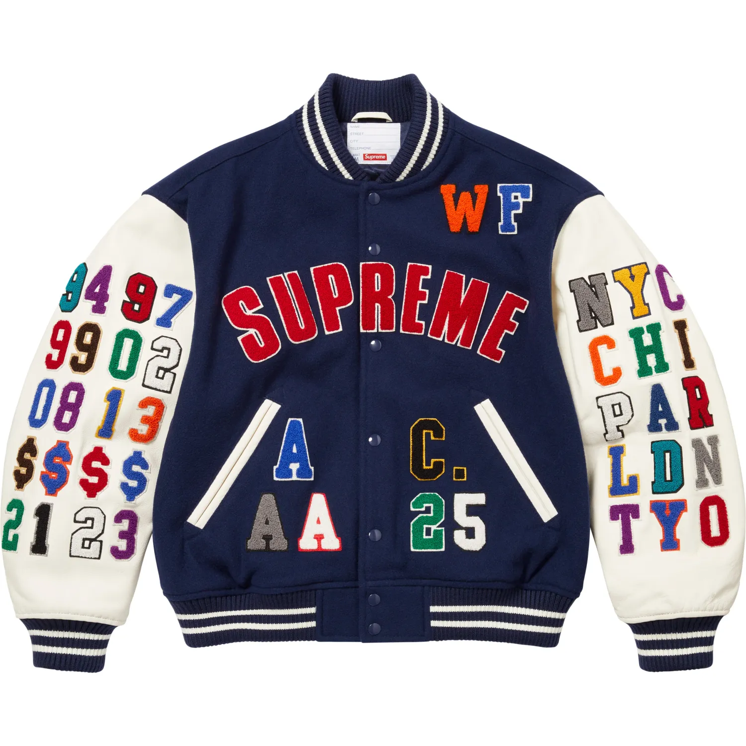 SUPREME PRAISES VARSITY JACKET