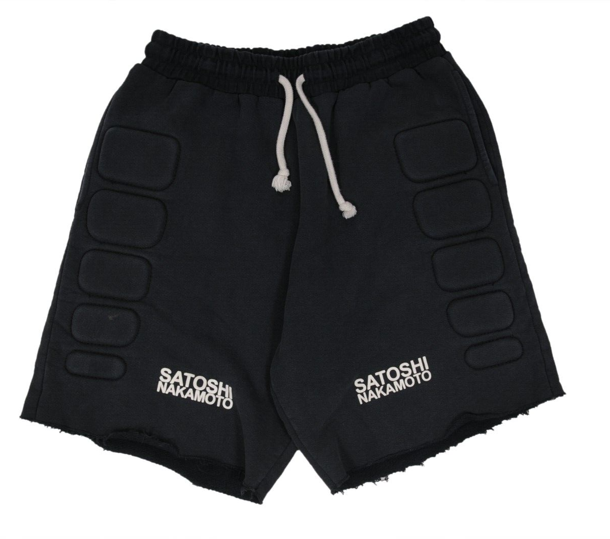 SATOSHI NAKAMOTO MESH MOTO SHORTS
