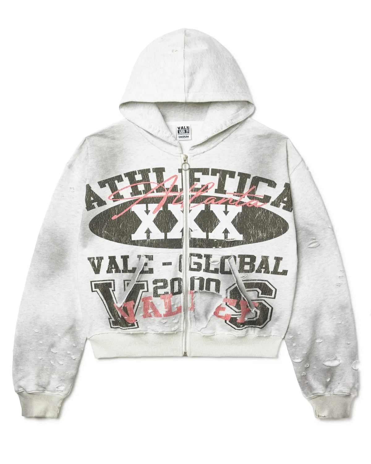 VALE DESTROYER ZIP UP HOODIE