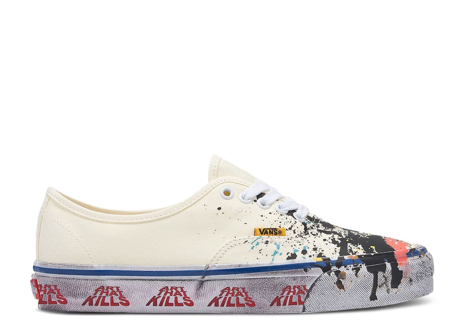 VANS X GALLERY DEPT X AUTHENTIC REISSUE ART THAT KILLS CREAM