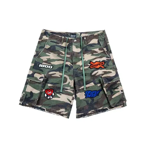 TRIPLE SEVENS X SNIPER GANG CAMO SHORTS