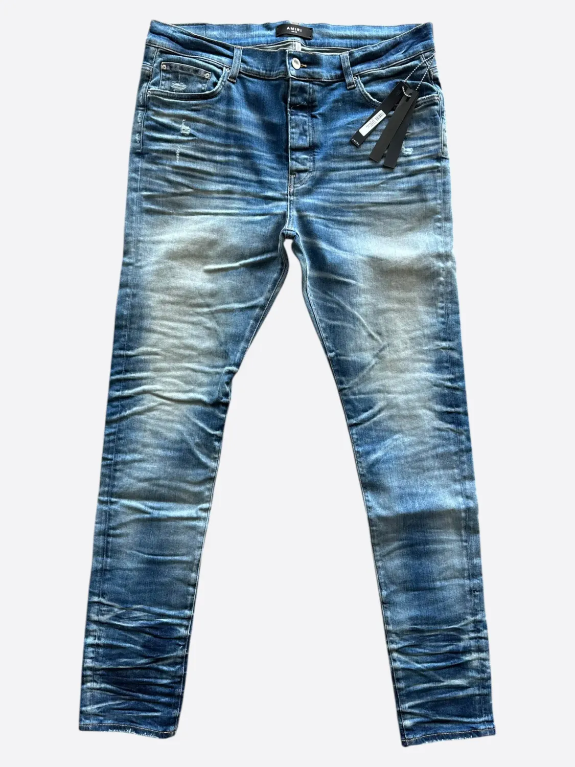 AMIRI HONEYCOMB INDIGO STACK JEANS