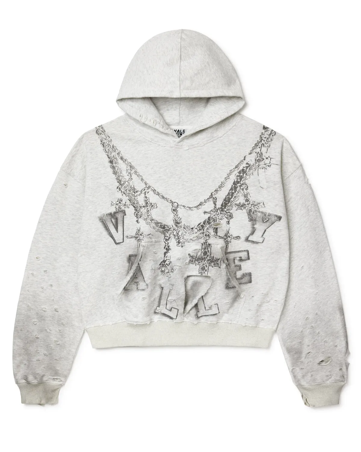 VALE BIG CHAIN GREY HOODIE