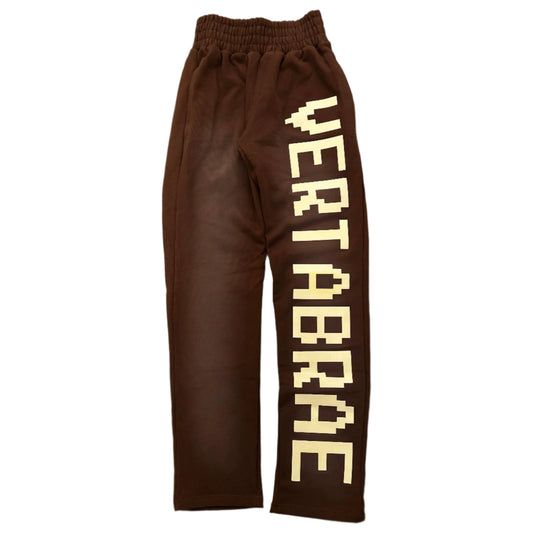 VERTABRAE C-2 BROWN/CREAM SWEARTPANTS