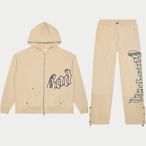 GODSPEED LOGO V2 CREAM/BONE HOODIE
