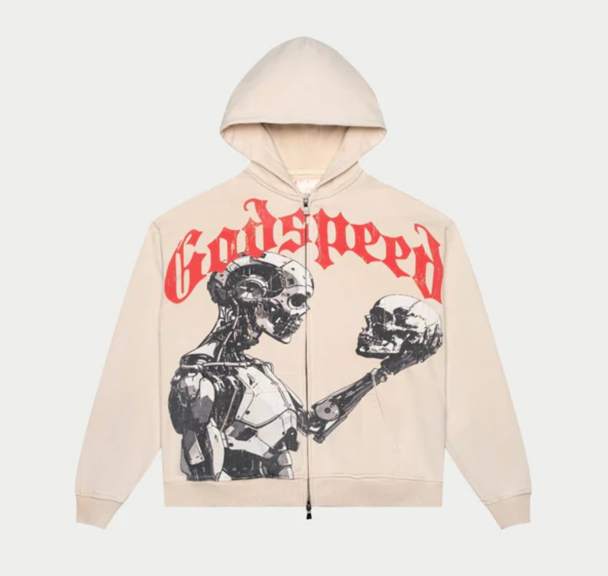 GODSPEED MANKIND VS AI ZIP UP HOODIE