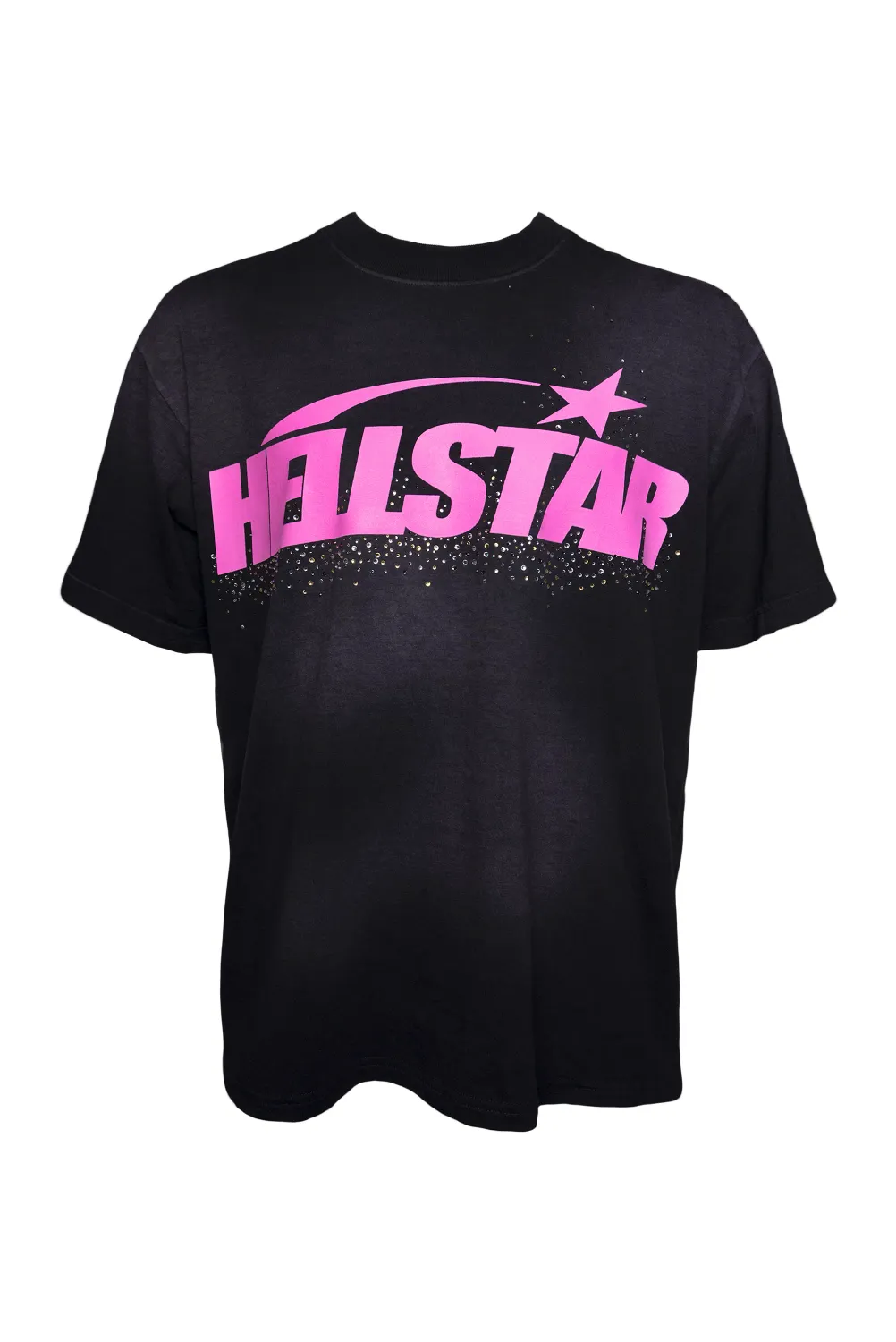 HELLSTAR CLASSIC RHINESTONE LOGO TEE