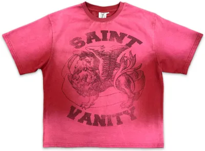 SAINT VANITY DISSOLVE RED LOGO TEE