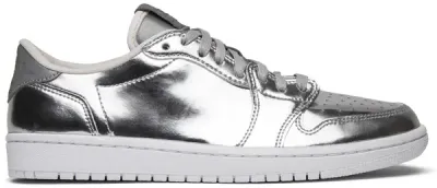 AJ 1 LOW PINNACLE SILVER