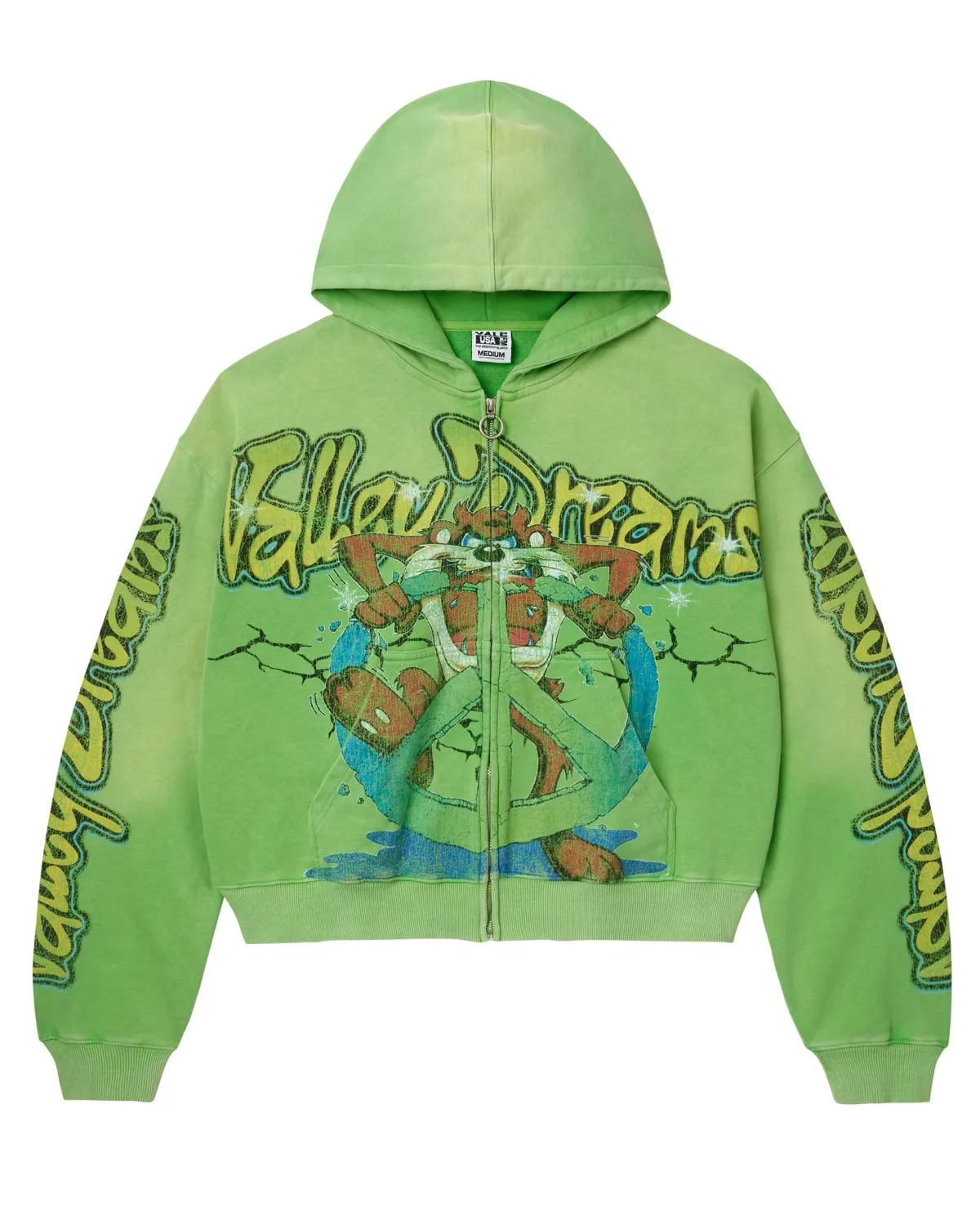 VALE GREEN TAZ ZIP UP HOODIE