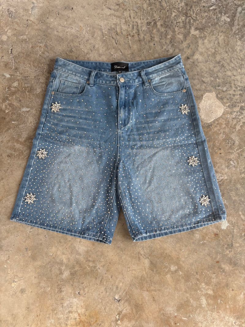 FRATERNAL WASHED BLUE ASTRO JORTS
